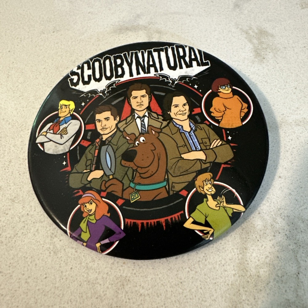 Scoobynatural Supernatural x Scooby-Doo 3in Collectible Pin Badge Television